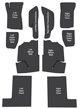 1968-75 Chevrolet Corvette Coupe Sound Deadener 10pc Mastic with Pad picture