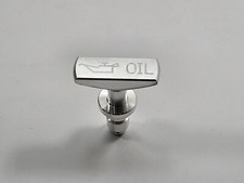 Fits 99-15 FORD MUSTANG GT GT500 BILLET OIL DIPSTICK HANDLE ONLY SATIN ALUMINUM picture