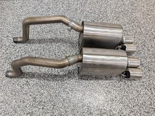 2009-2013 C6 Corvette Borla S Type Axle Back Exhaust 2.5 Inch *DENT* Used BASE picture