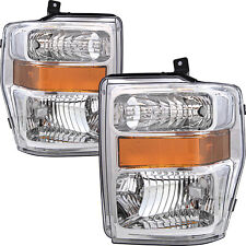 For 2008 -2010 Ford F250 F350 F450 Super Duty Pickup Headlights Lamps Pair LH+RH picture