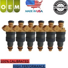 NEW OEM x6 BOSCH Fuel Injectors Fits 1985-87 BMW 535i 635CSi L7 I6 0280150203 picture