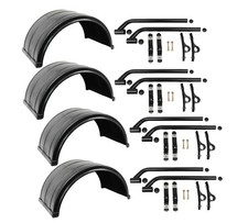 Poly Fender Kit 4 Poly Fender Mounting Kit 4 Ribbed Poly Fender - fits 24.5