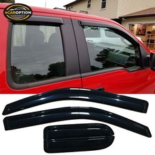 Fits 04-14 Ford F150 Supercab Extended Cab Window Visors Rain Sun Guard Vent 4Pc picture