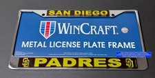 AUTHENTIC SAN DIEGO PADRES Metal License Plate Frame Auto Tag Car Truck SUV picture