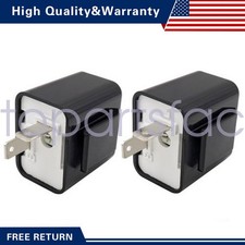 2pcs Adjustable LED Flasher Relay Turn signal Blinker Light FIT Motorcycle 2Pin picture