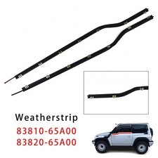 2x Door Belt Weatherstrip For Suzuki Vitara Se416 2D Escudo Sidekick 1988-1998 picture