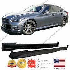 MOD Style Black ABS Side Skirts Body Kit Fit for 2014-2021 Infiniti Q50 4-Door picture