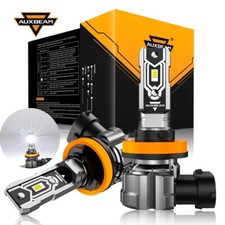 AUXBEAM H9 H11 LED Headlight Fog Bulb Kit High/Low Beam Super Bright 6500K White picture