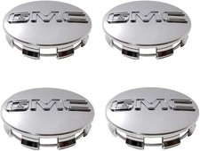 4x CHROME CENTER CAPS 83mm FOR GMC 2014-2023 Sierra Limited & Yukon + XL 20