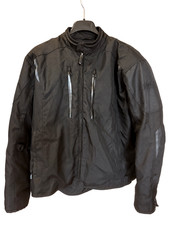 BILT Motorcycle Jacket Mens 3XL Black Textile Vented Riding Quilted Lining picture