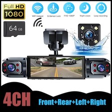 4 Channel Dash Cam Recorder wifi Car Camera DVR Vehicle Video G-Sensor with 64GB picture