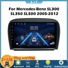 For Mercedes-Benz SL300 SL350 SL500 2005-2012 Carplay Android Auto Multimedia BT picture