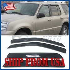 Fit 2002-2010 Ford Explorer Window Visors Sun Shade Rain Guards Deflectors Smoke picture
