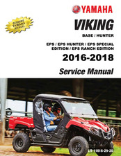 Yamaha Viking Base / Hunter 2016–2018 ATV Complete Service Manual picture