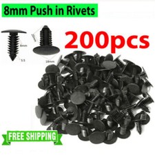 200X Bumper Fastener Clips Auto Car Hole Plastic Rivets Retainer Fender Push Pin picture