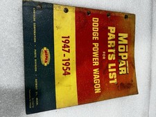 1947-1954 Dodge Flat Fender Power Wagon OEM Parts Manual Original picture