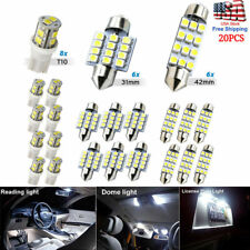 NEW 20PCS LED INTERIOR LIGHTS BULBS KIT CAR TRUNK DOME LICENSE PLATE LAMPS 6500K picture