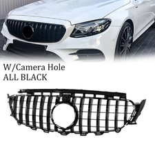 For 2016-2020 Mercedes W213 GT R E-CLASS Black Front Bumper Grille W/Camera Hole picture