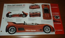1998 ULTIMA SPYDER ORIGINAL IMP BROCHURE SPECS INFO 98 V8 92-99 picture