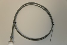 Choke Cable 6' Stainless Steel Chrome Knob 6 Foot Chevy Ford Mopar 350 302 SBC picture