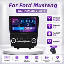 2+32GB Android 15 Car Stereo Radio For Ford Mustang 2010-2014 Carplay GPS +Cam picture