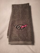 C5 CORVETTE logo / emblem  embroidered on terry cloth hand towel picture