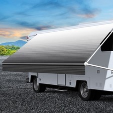 4-Ply Weatherproof Vinyl RV Awning Fabric Replacement 15-19' Outdoor picture