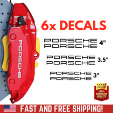 6x (911+993+964+996+944+930) BOXSTER CAYENNE PANAMERA MACAN Caliper Stickers picture