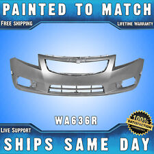 NEW *Painted 636R* Silver Front Bumper Cover for 2011-2014 Chevy Cruze LS LT LTZ picture