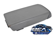 2003-2007 Honda Accord Center Console Light Gray Leather Armrest Lid Cover OEM picture