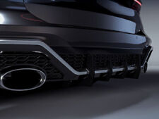 Skirt Performance Rear Bumper diffuser addon with ribs / fins For Audi RS6 C8 picture