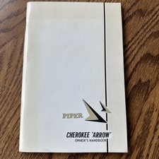 Original Piper Cherokee Arrow Owners Handbook 753-750 Revised 1967 USA picture