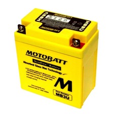 MotoBatt MB3U Battery Replacement, also replaces GS CB3L-A, and UPG UB3L-A picture