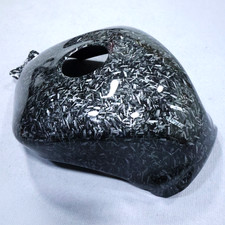 Black Forged Carbon Fiber Gas Fuel Tank Cover For Kawasaki Ninja ZX6R 2007 2008 picture