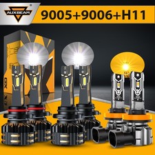 AUXBEAM Canbus 9005 9006 H11 LED Headlight High/Low Beam/Fog Bulbs 6500K/2500K picture