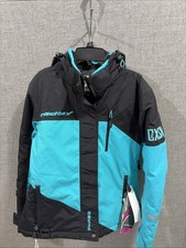 Castle X Ladies Phase Snowmobile Jacket Size S Black/ Turquoise NWT picture