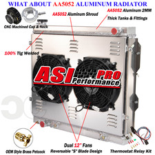 Fit 2000-2006 Toyota Tundra 3.4L 4.0L V6 AT 4ROW Aluminum Radiator & Shroud Fan picture