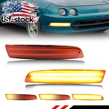 Dynamic Amber LED Front Parking Turn Signal Lights For 1994-1997 Acura Integra picture