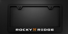 Rocky Ridge License Plate Frame Anti-Rust Premium Black Metal Plate Frame picture