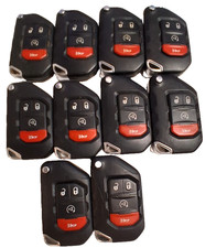 LOT OF 10 OEM JEEP FLIP KEY FOB REMOTE OHT1130261 4 BUTTONS picture