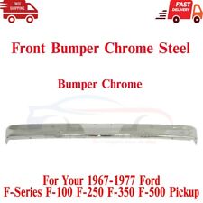 New Fits 67-77 Ford F-SERIES F-100 F-150 F-250 Pickup Front Bumper Chrome Steel picture