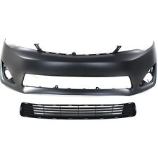 Bumper Cover Kit For 2012-2014 Toyota Camry Front With Bumper Grille Primed picture