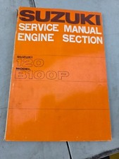 NOS SUZUKI 120 B100P B100 ENGINE SECTION SHOP SERVICE MANUAL OWNER'S picture