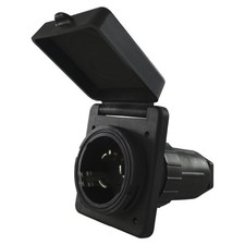Conntek Camp Power 50A 125/250V SS2-50 RV/Marine Inlet - Square - 80855A-SQBK picture