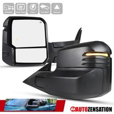 Fit 2022-2024 Toyota Tundra Extend Power Tow Mirrors Pair+Heat BSM LED Signal picture