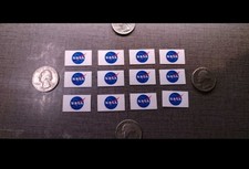 12 Pack NASA Flag Sticker Decal picture
