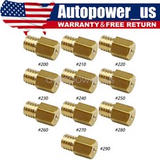 10pcs/kit Hex Type Main Jets for VM/TM/TMX Carburetor 200-290 230 picture