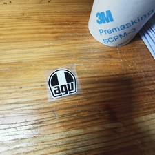 AGV logo black white X1 helmet helmet helmet decal vinyl stickers stickers ステッ picture