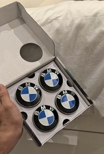 BMW Alloy Wheel Self Leveling Floating Centre Caps 68mm Hub Cab Set picture