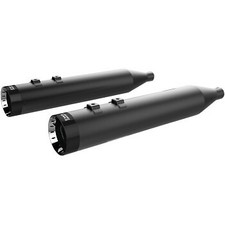 Khrome Werks 4.5in. HP-Plus Slip-Ons Black Turbine Mufflers 96-16 harley touring picture